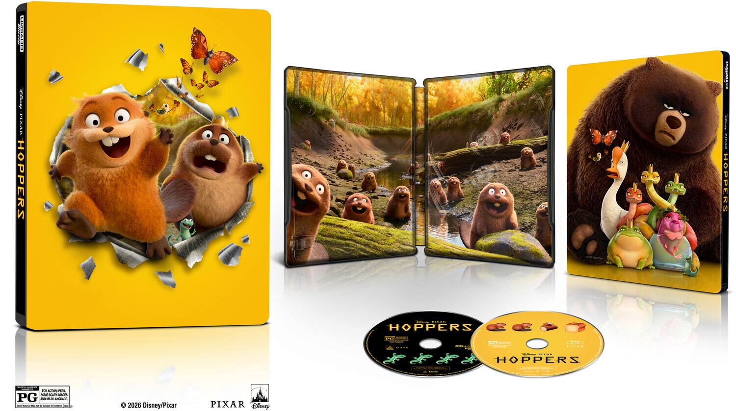 Hoppers (Steelbook)   - 4K Blu-Ray [4K Ultra HD Blu-ray]