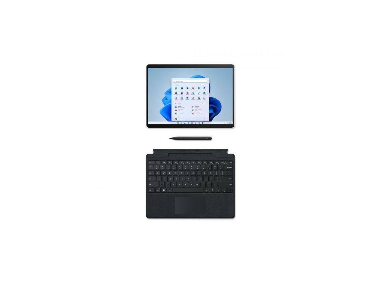 Alt View 2. Microsoft - Microsoft VYW-00001 Surface Pro 9 13" QHD Touchscreen i5-1235U 2.5GHz - 8 GB - 256GB SSD - Platinum - Platinum.