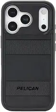 Front. Pelican - Protector Case with MagSafe for Apple iPhone 17 Pro - Black.