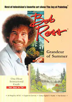 Front. Bob Ross the Joy of Painting: Grandeur of Summer - DVD.