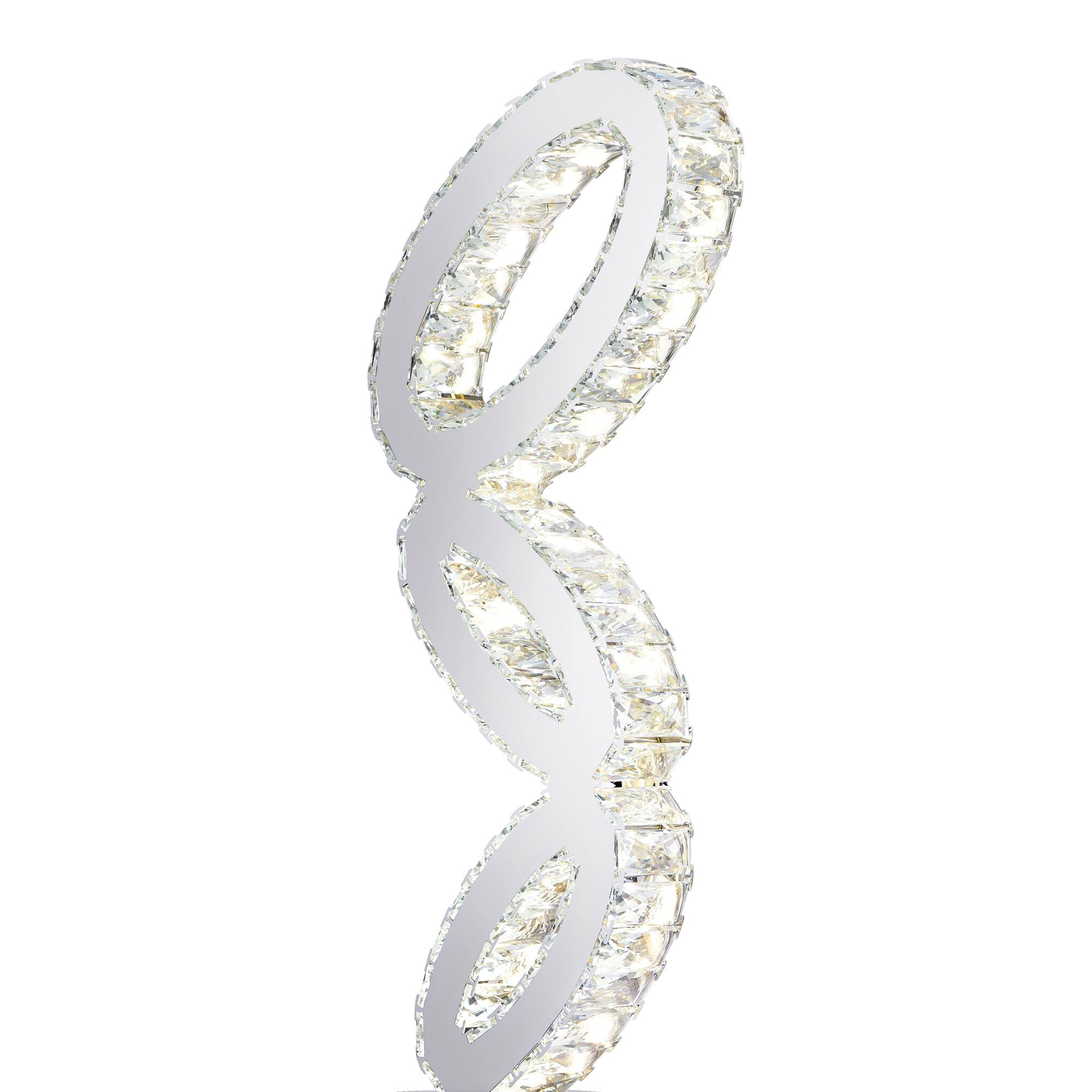 Angle. CWI Lighting - Balanced LED Table Lamp With Chrome Finish - Chrome.