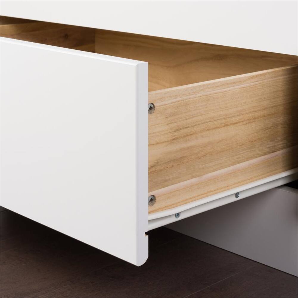 Prepac Twin Mate's Platform Storage Bed with 3 Drawers White WBT-4100 ...