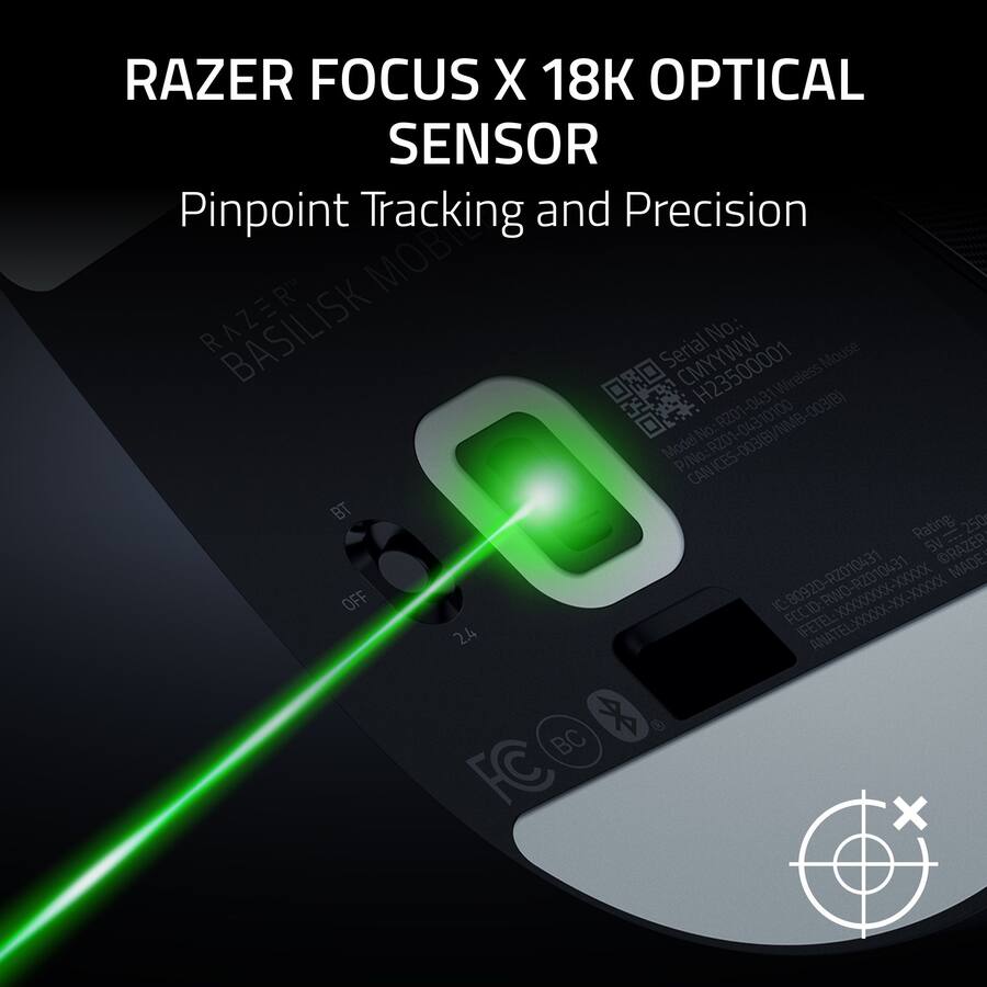 Mouse Tracking Razer Razer Basilisk Mobile Optical Gaming Mouse Wireless Black RZ01-04310100 ...