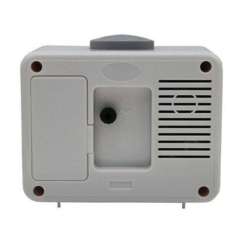 Left. Seiko - Seiko 3.5" Akarui Alarm Clock, Gray - Gray.