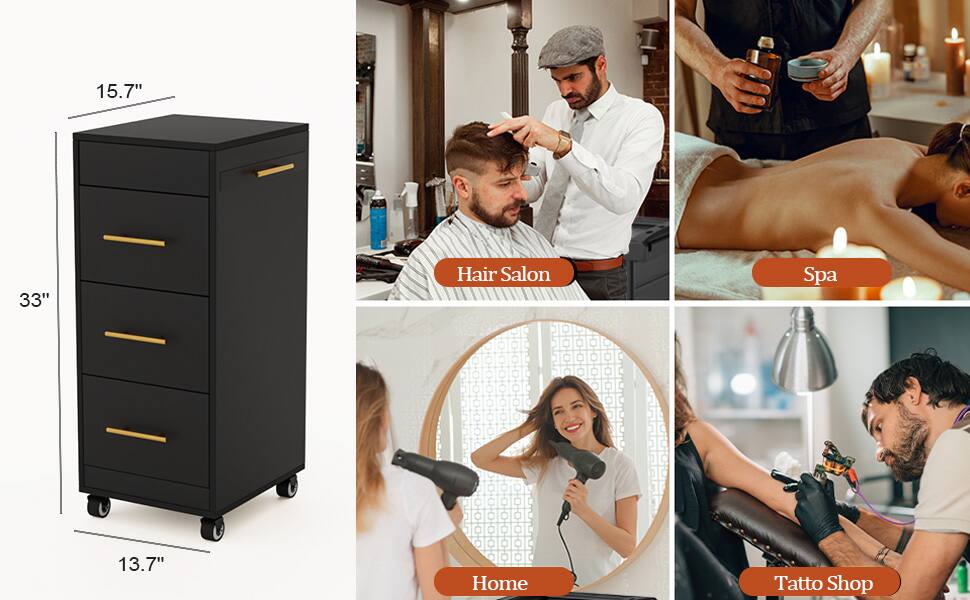 15.7" 33" 13.7"  
Hair Salon Spa Home Tatto Shop