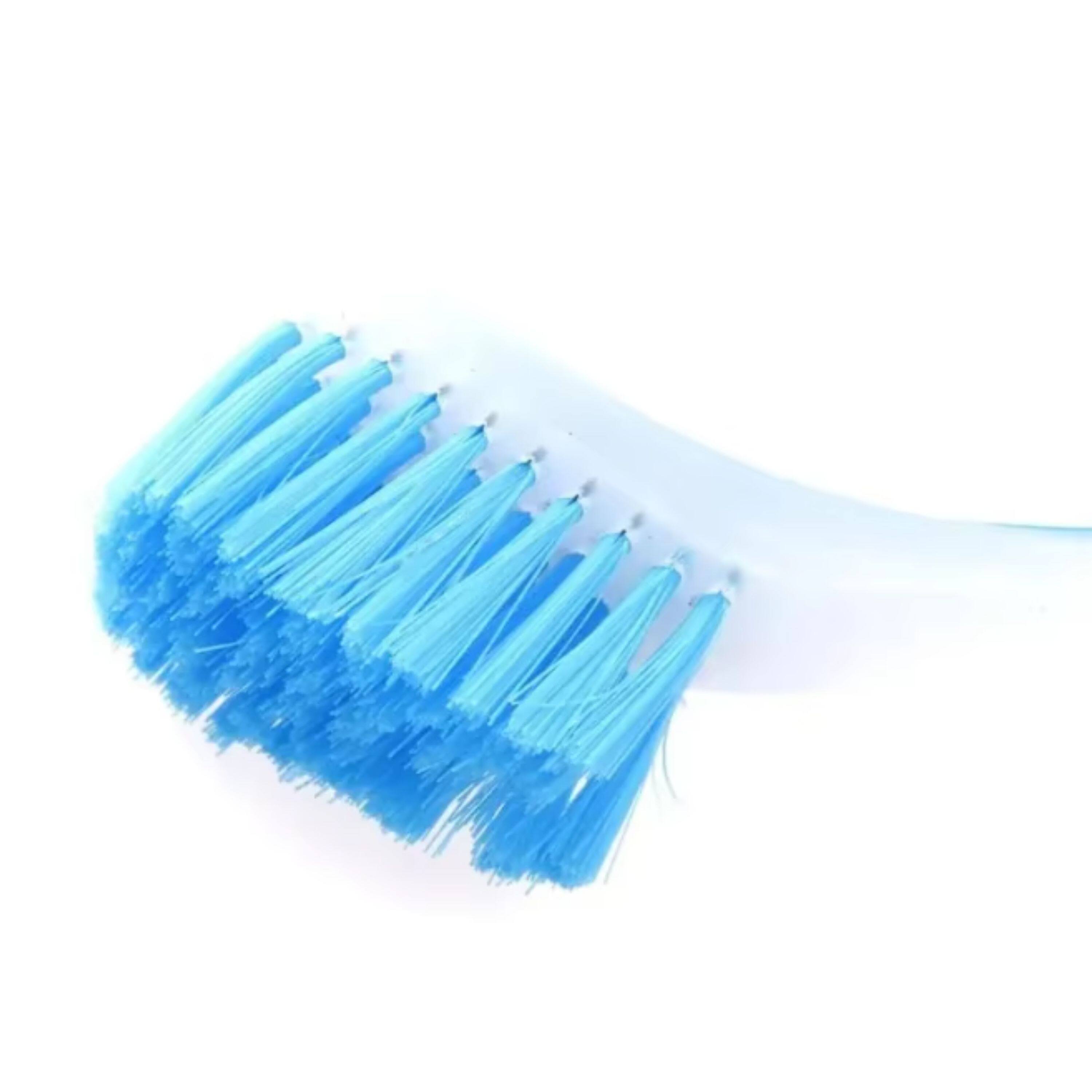 Angle. Kitcheniva - Durable Dishwashing Brush with Suction Cups– Heavy-Duty Kitchen Scrubber for Pots, Pans, & Sink.