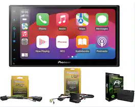 Pioneer - DMH-W3050NEX Digital Receiver Backup Camera + ADSMRR + HRN-HRR-VW2 for 2016+ Volkswagen & Audi Models - Black