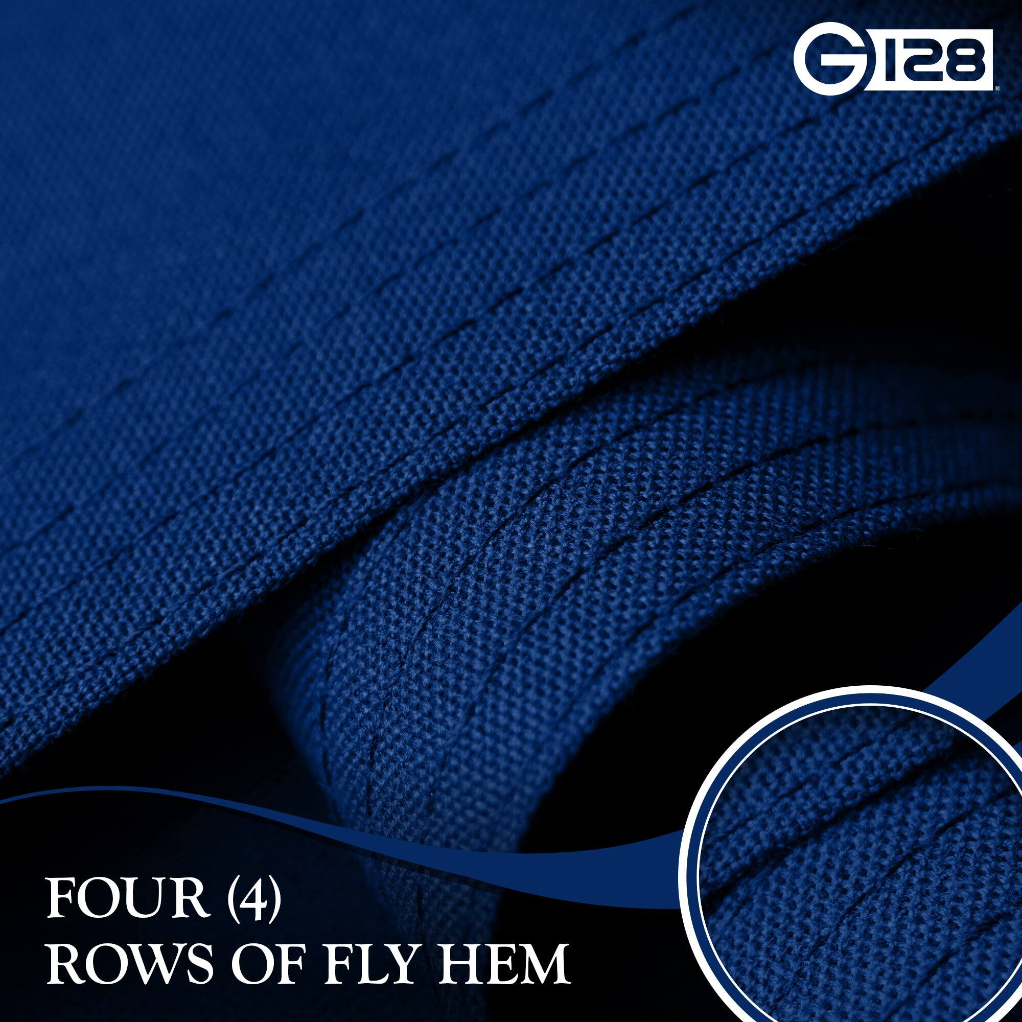 G 128 FOUR (4) ROWS OF FLY HEM