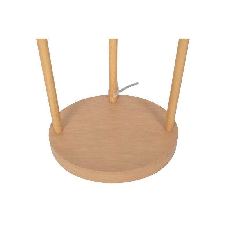 Back. Akoasm - 62 in. Farmhouse Floor Lamp with 3 Shelves, Light Wood Finish, Pull Chain, Hardback Shade for Living Room Bedroom.