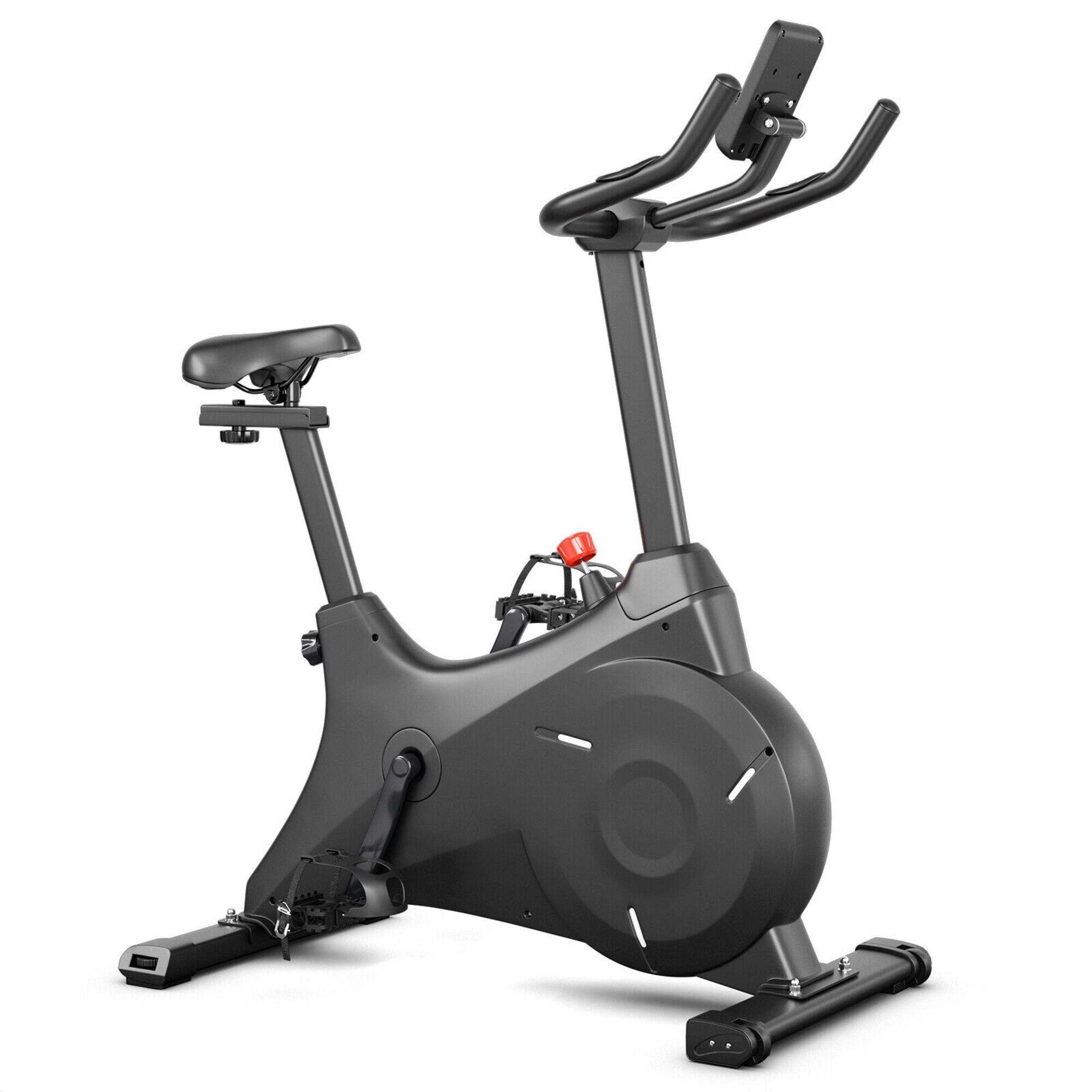 Costway - Magnetic Resistance Stationary Bike Exercise Bike Stationary for Home Gym - Black