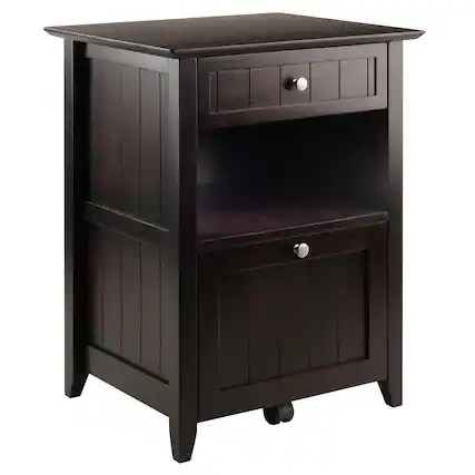 Front. Winsome Wood - Burke Home Office File Cabinet - Coffee.