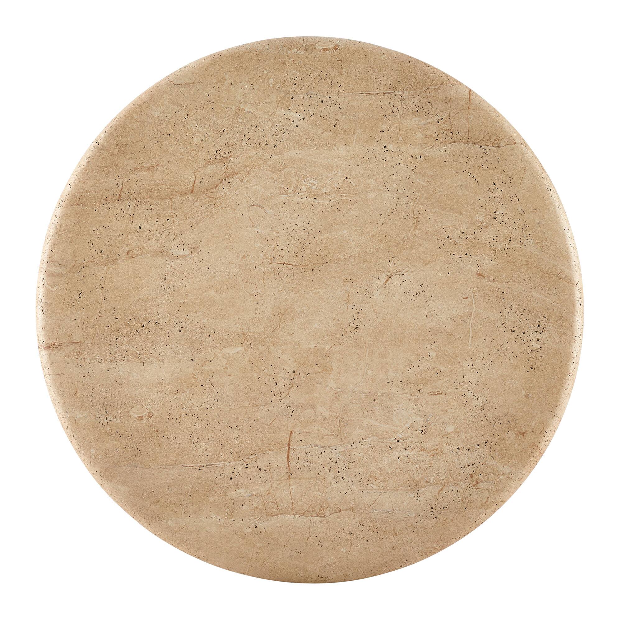 Alt View 4. Modway - Tori 31 Inch Round Indoor and Outdoor Coffee Table by Modway - Travertine.