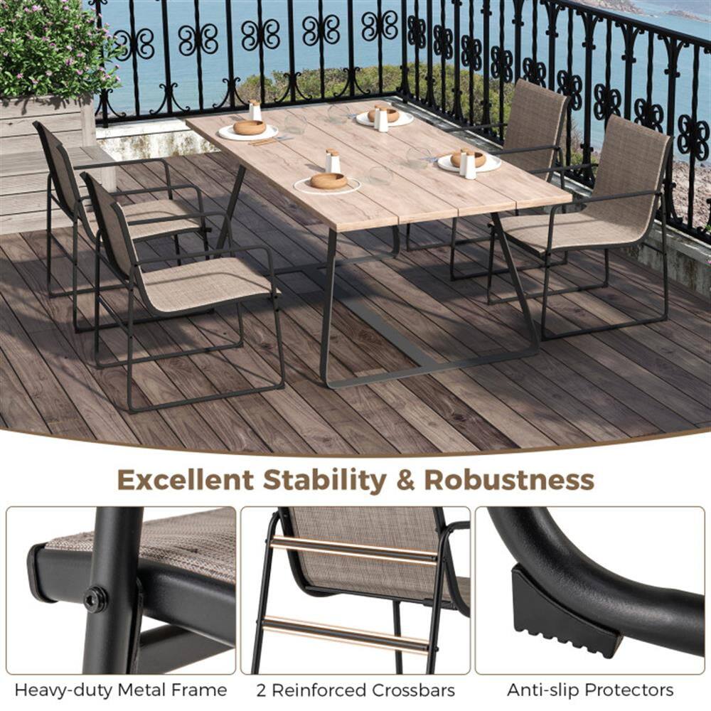 Excellent Stability & Robustness  
Heavy-duty Metal Frame  
2 Reinforced Crossbars  
Anti-slip Protectors