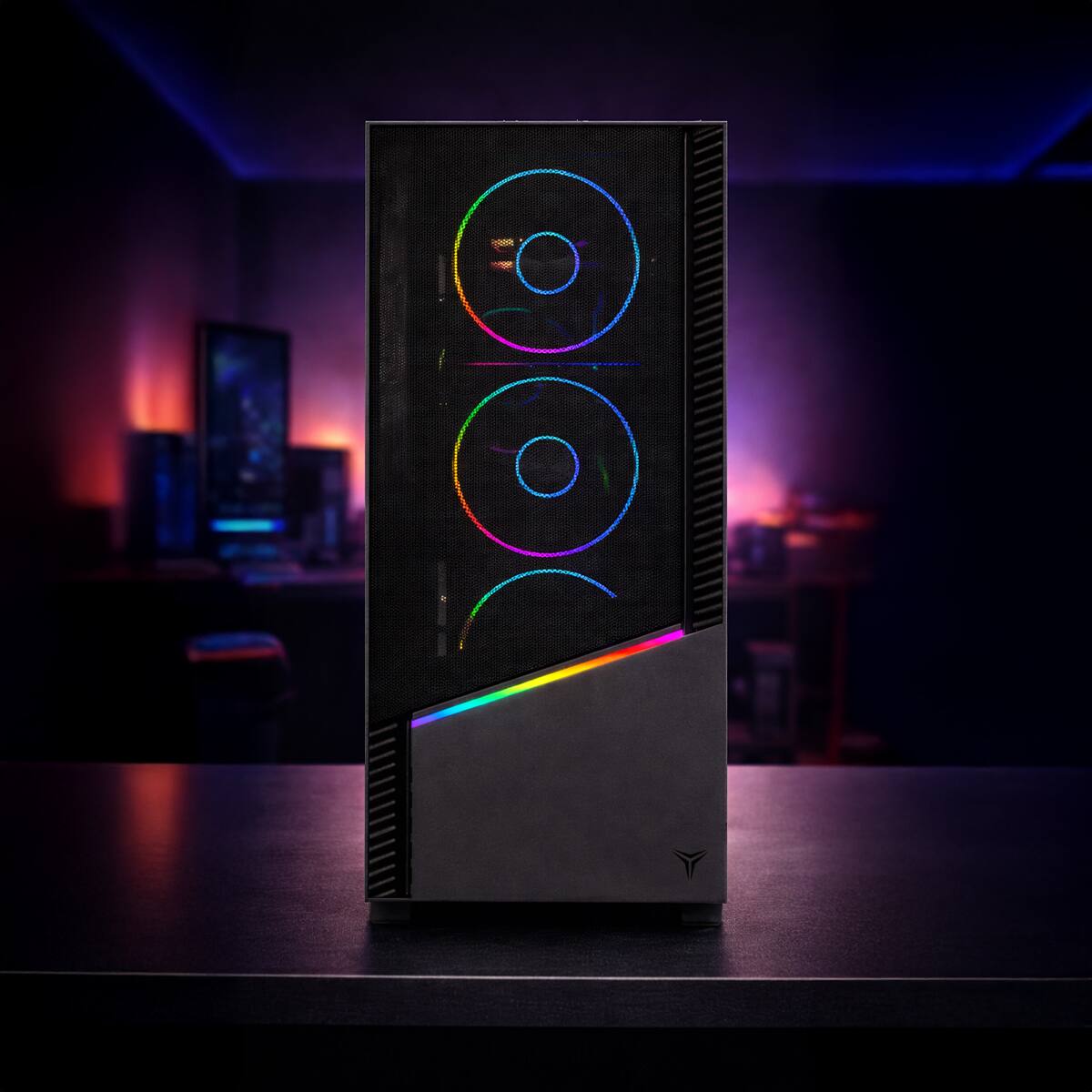 Alt View 6. YEYIAN - YEYIAN Gaming PC. Intel Core i9 14900KF, NVIDIA RTX 5070, 240mm AIO, 2 TB, 32GB DDR5, 750W. Model YPI-EL49KFC-5701U - Black.