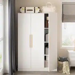 FUFU & GAGA - FUFU&GAGA 3 - Door Wardrobe: Minimalist Design with Ample Storage & Anti - Tip Safety - White