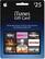 Front Large. Apple® - iTunes $25 Gift Card.
