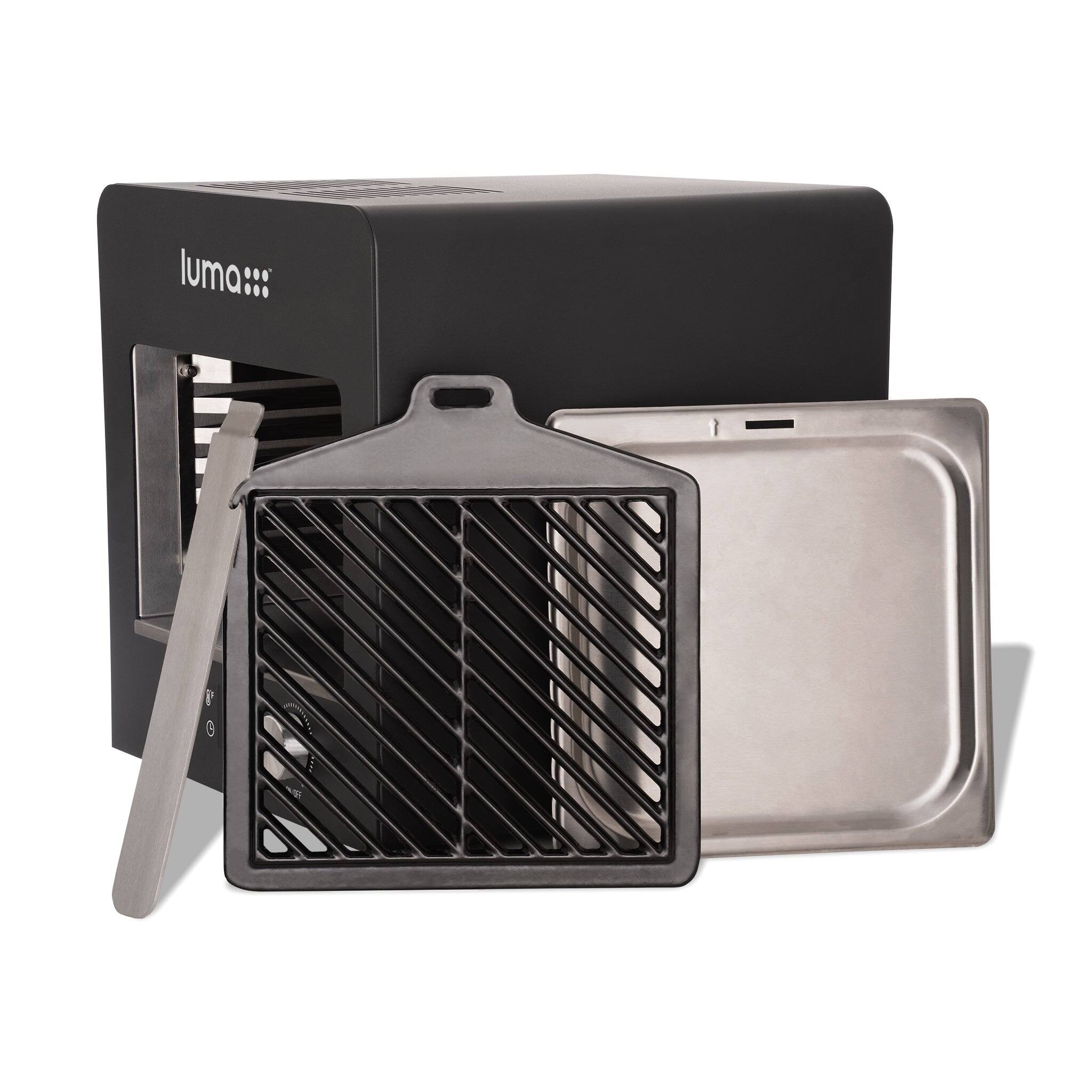 Alt View 8. NewAir - Electric Steak Grill, Portable Indoor Countertop Oven with Griddle, Smokeless Electric Infrared Grill - Black.