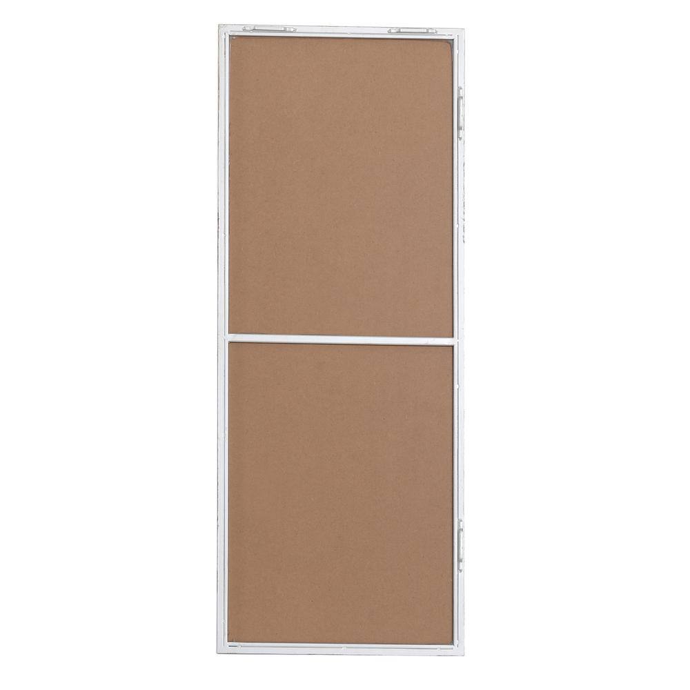 Angle. Elegant Decor - Metal frame rectangle mirror 14 inch in silver - Silver.