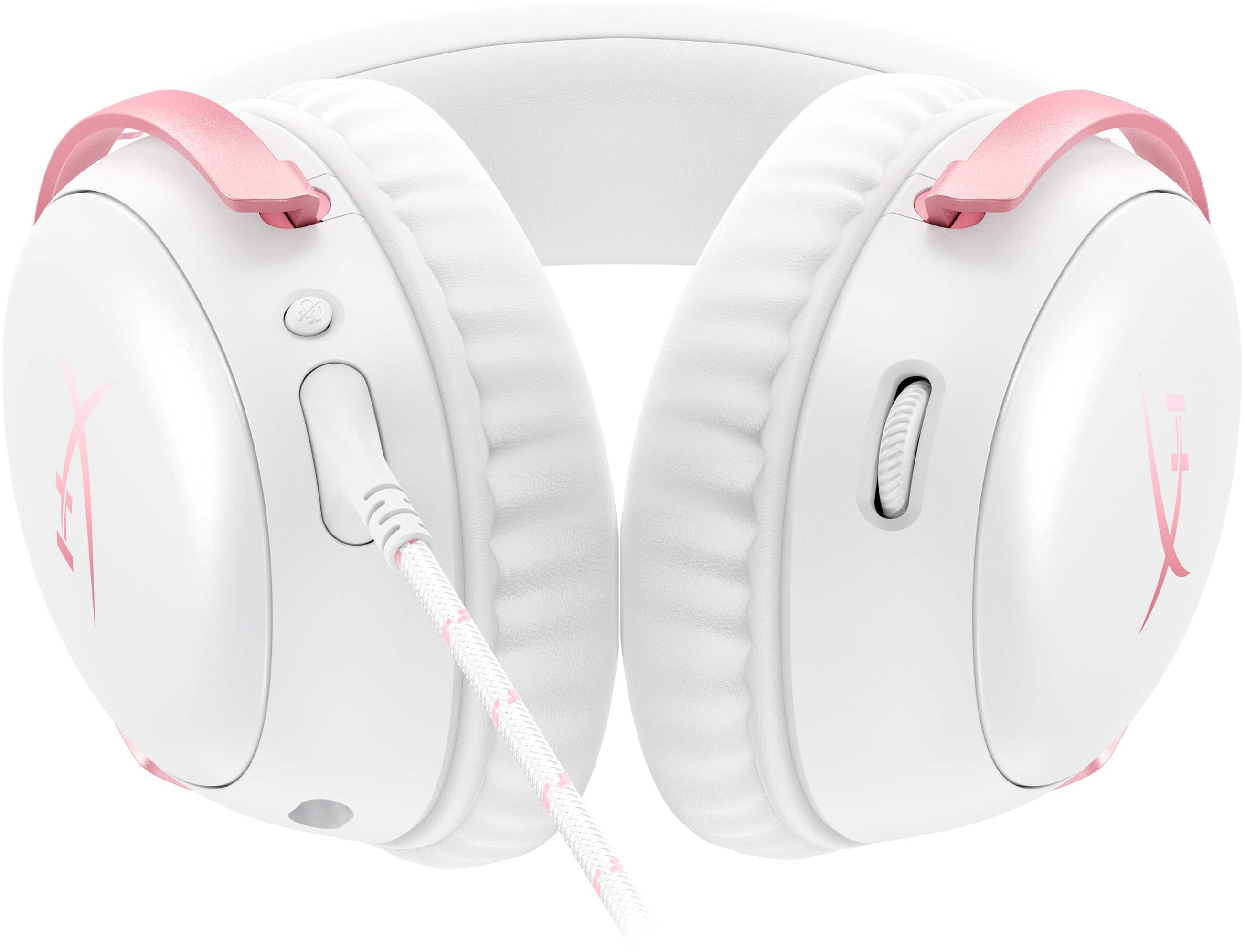 Alt View 12. HyperX - Cloud III Wired Gaming Headset for PC, PS5, PS4, Xbox Series X|S, Xbox One, Nintendo Switch, and Mobile - White/Pink.