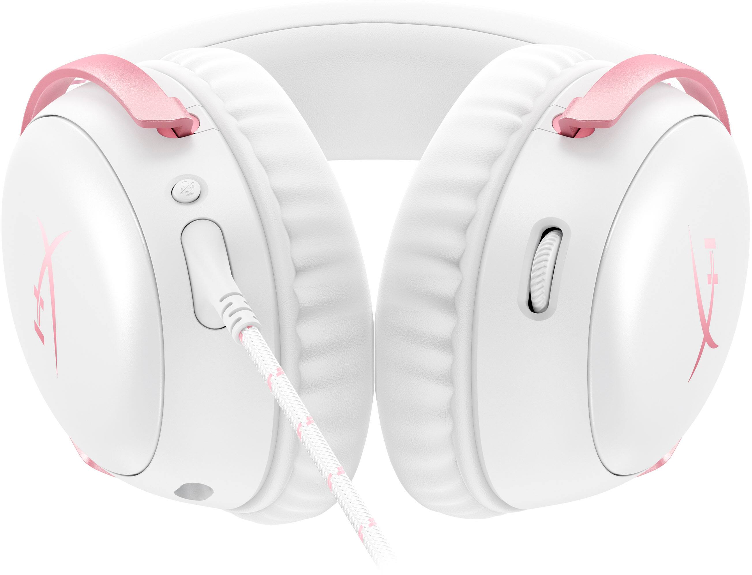 Alt View 12. HyperX - Cloud III Wired Gaming Headset for PC, PS5, PS4, Xbox Series X|S, Xbox One, Nintendo Switch, and Mobile - White/Pink.