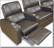 Alt View Standard 1. Bell'O - Leather Home Theater Armless Recliner.