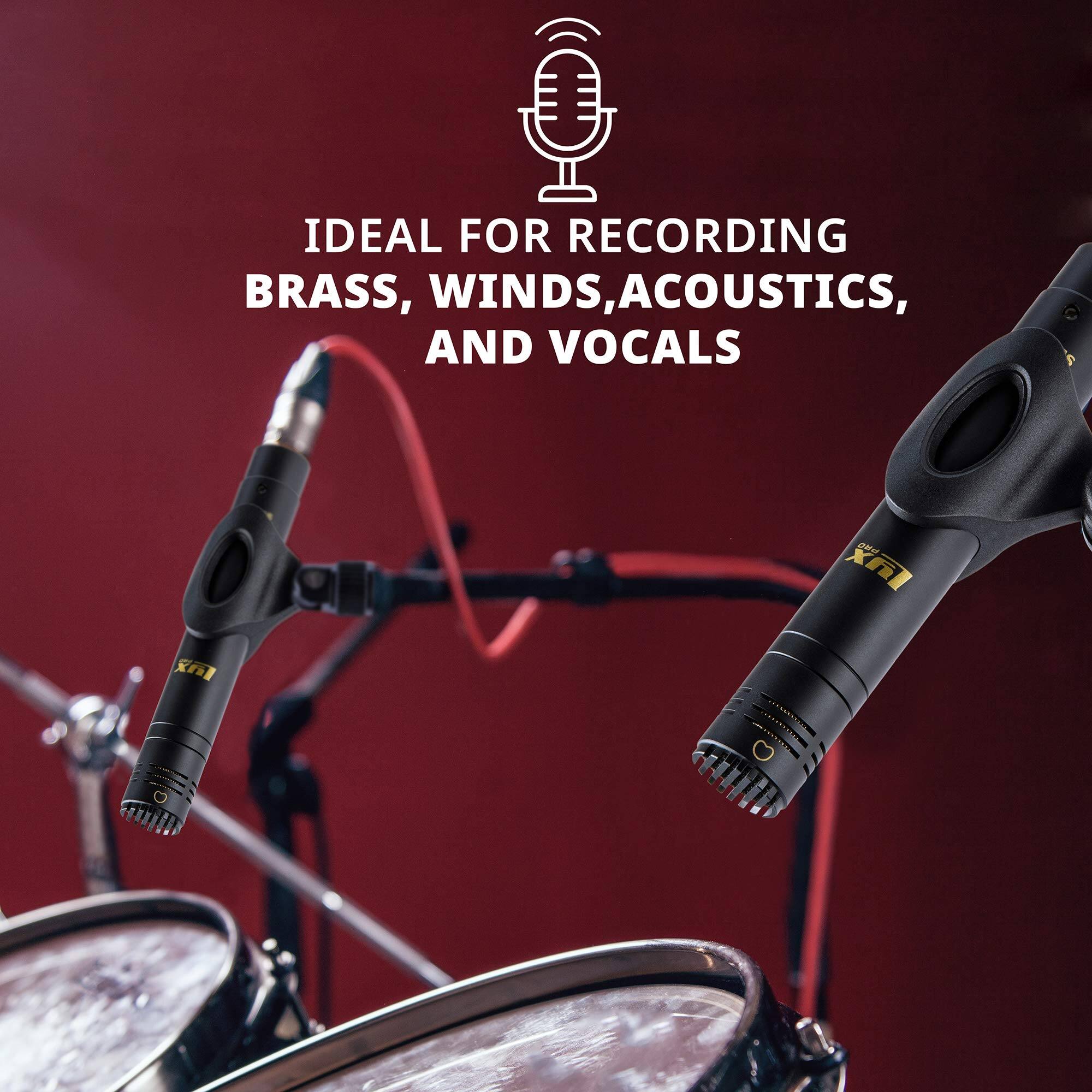 IDEAL FOR RECORDING BRASS, WINDS, ACOUSTICS, AND VOCALS