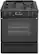 Front Standard. Maytag - 30" Self-Cleaning Slide-In Gas Range - Black.