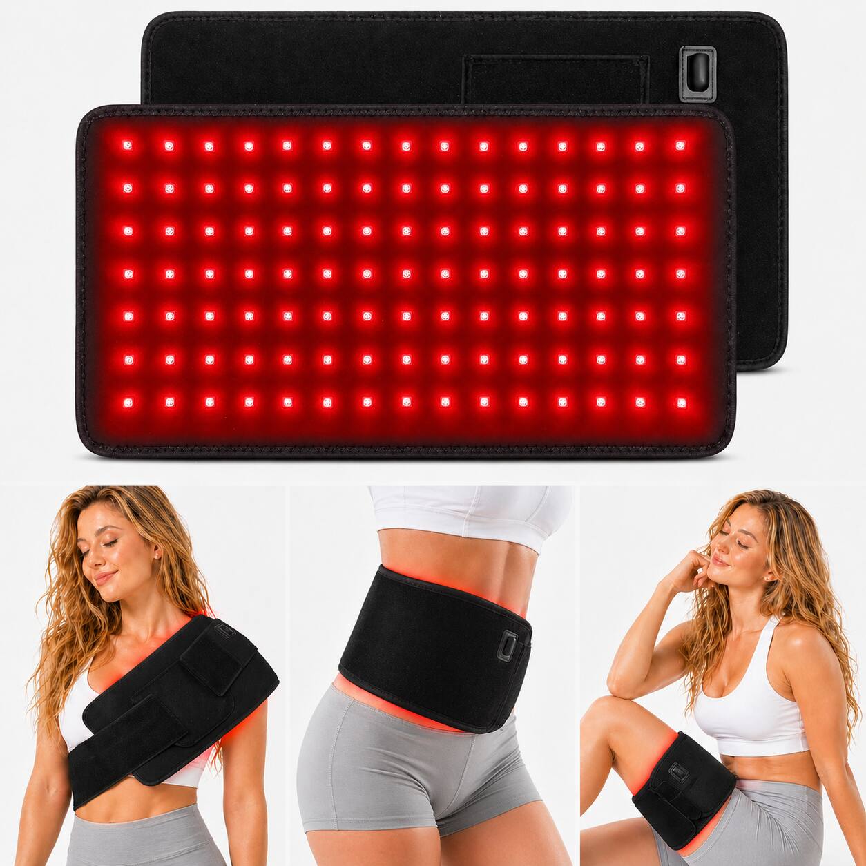 Front. iReliev - FullGlow™ Red Light & Near Infrared Universal Wrap.