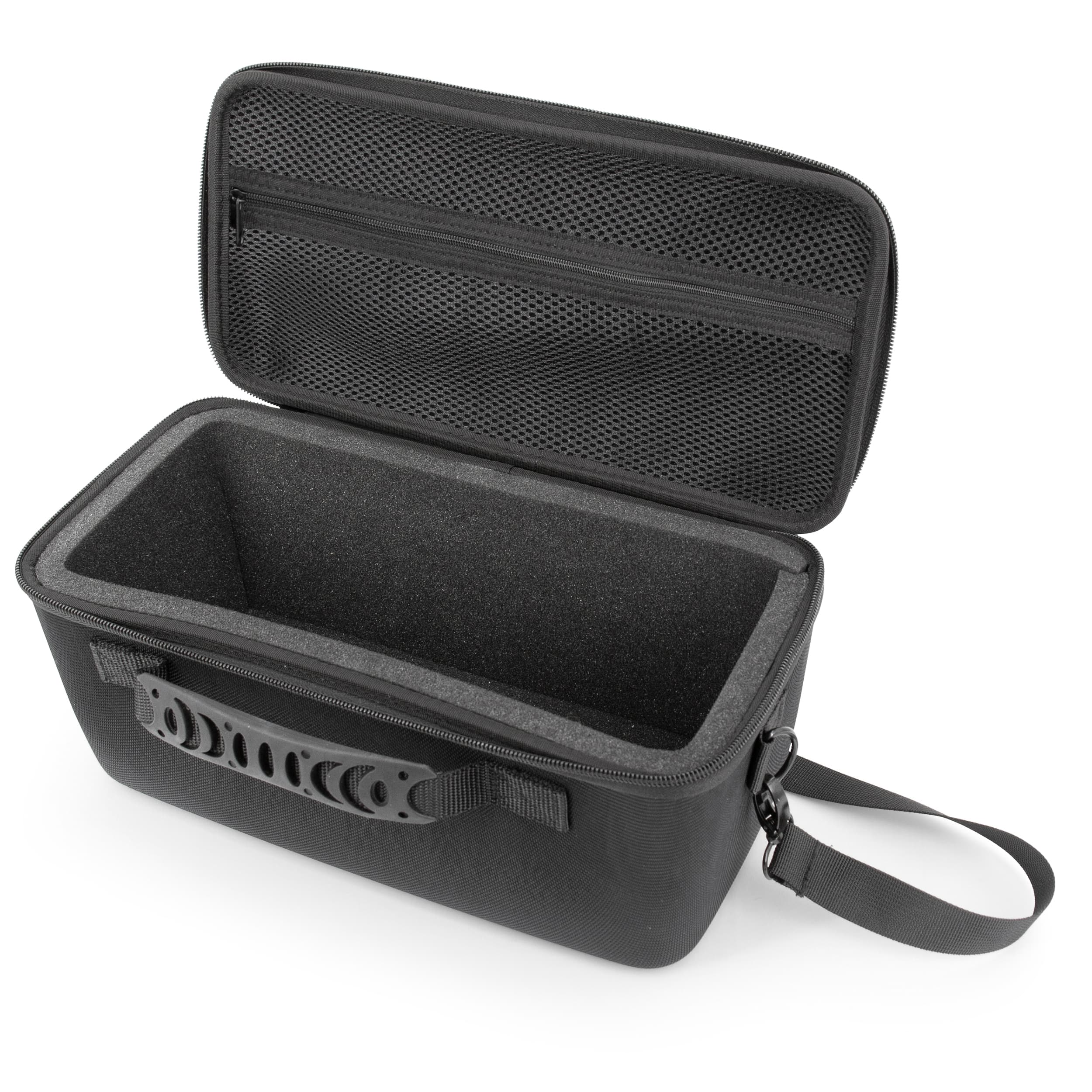 CASEMATIX - Travel Case Fits JBL Charge 6 Bluetooth Speaker with EVA Hard Shell Protection and Shoulder Strap - Case Only - Black