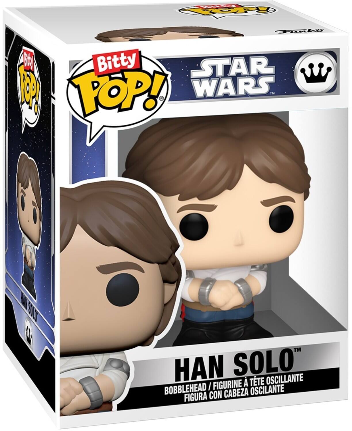 Bitty Pop!  
Star Wars  
Han Solo™  
Bobblehead / Figurine à tête oscillante  
Figura con cabeza oscilante