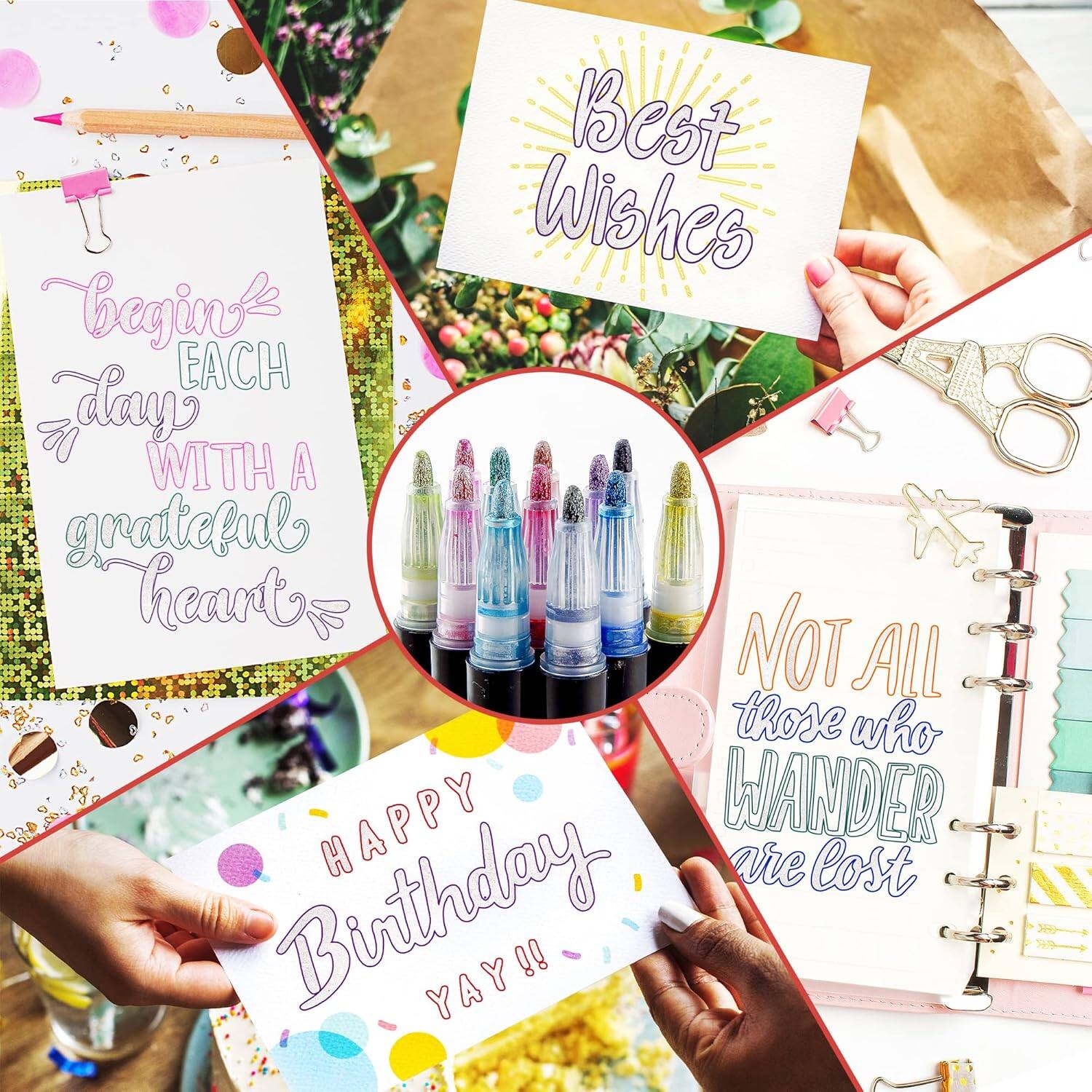 Best Wishes begins EACH day WITH A grateful heart NOT All those who WANDER are lost Birthday YAY!!