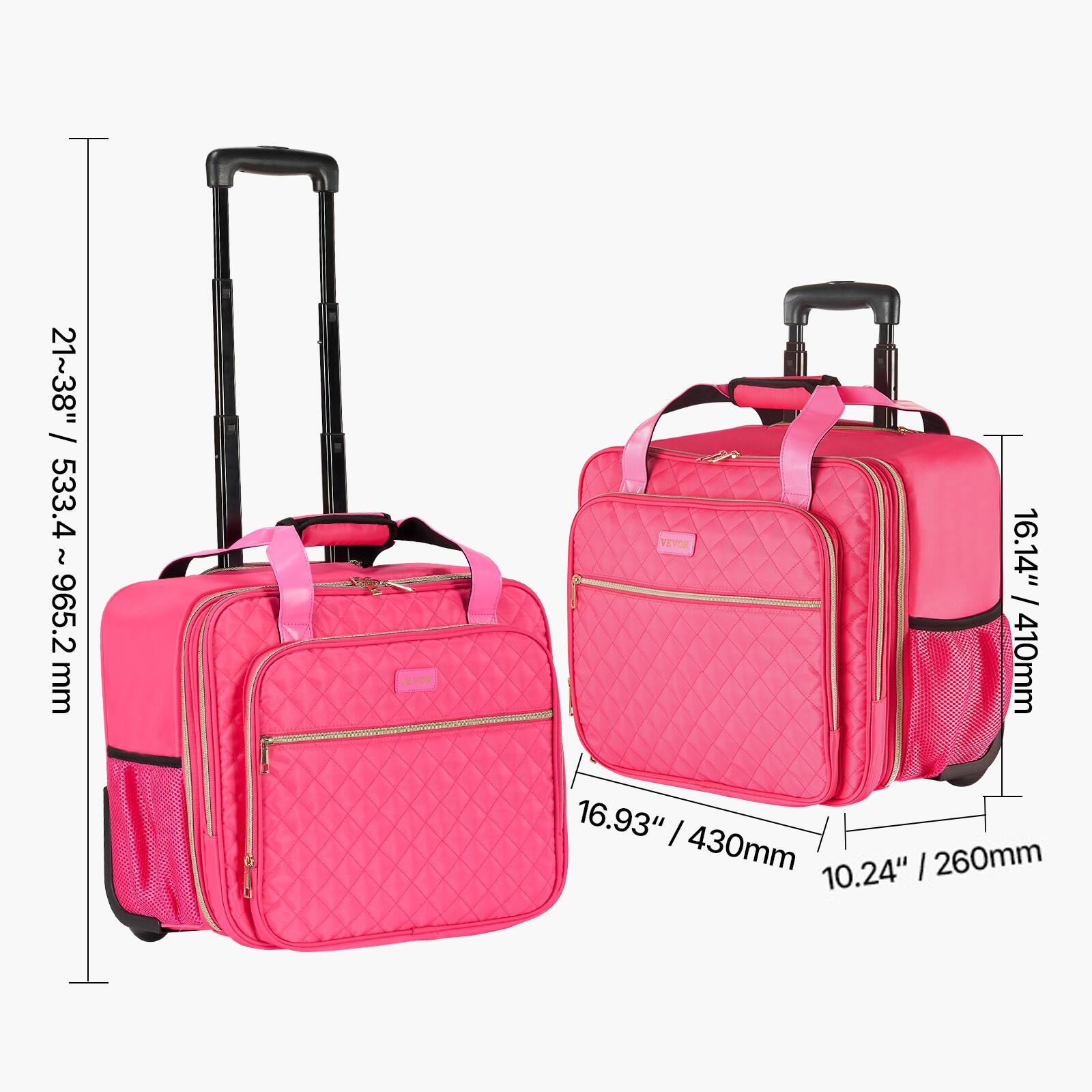 21~38" / 533.4 ~ 965.2 mm

16.14" / 410mm

16.93" / 430mm

10.24" / 260mm