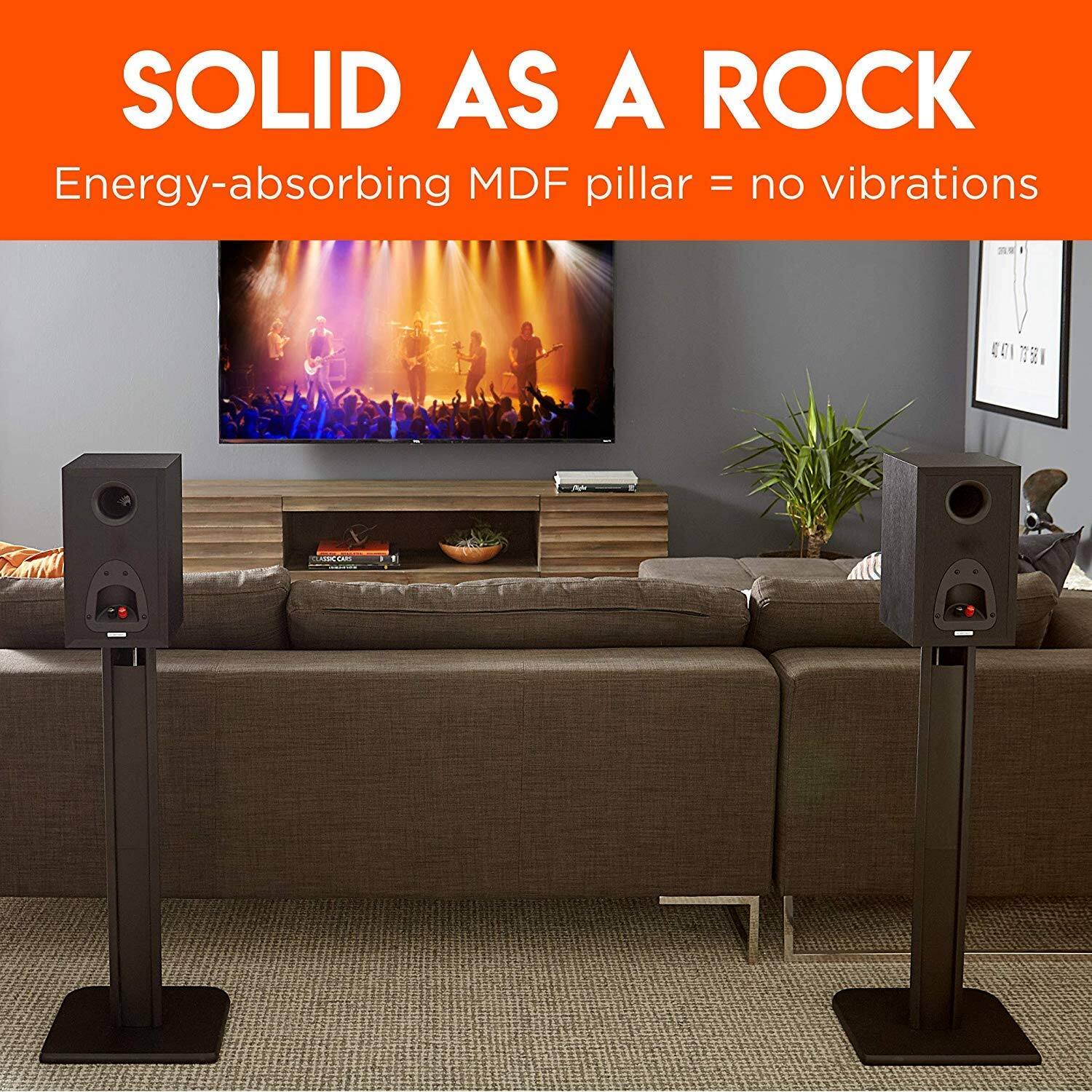 SOLID AS A ROCK
Energy-absorbing MDF pillar = no vibrations