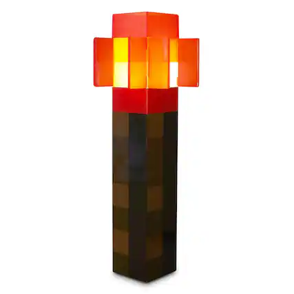 Front. Ukonic - Minecraft Redstone Torch Plug-In Nightlight with Auto Dusk to Dawn Sensor - Red.