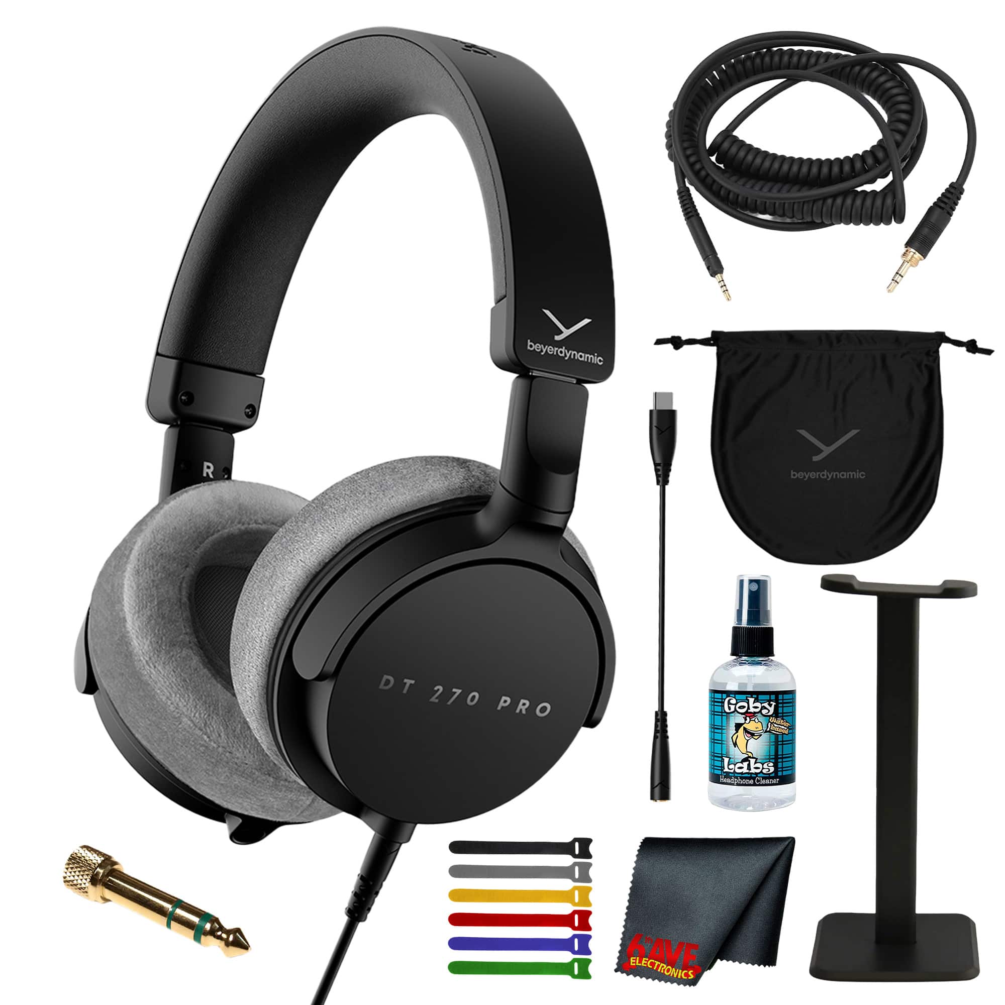 Bundle - Beyerdynamic - DT 270 PRO Closed Back Studio Monitoring Headphones ()