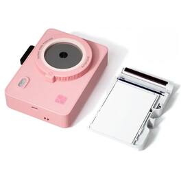 Hanin - M5S Instant Print Camera – 1/3" Sensor, Dye‑Sublimation Printing, Includes 10 Photo Sheets - Pink