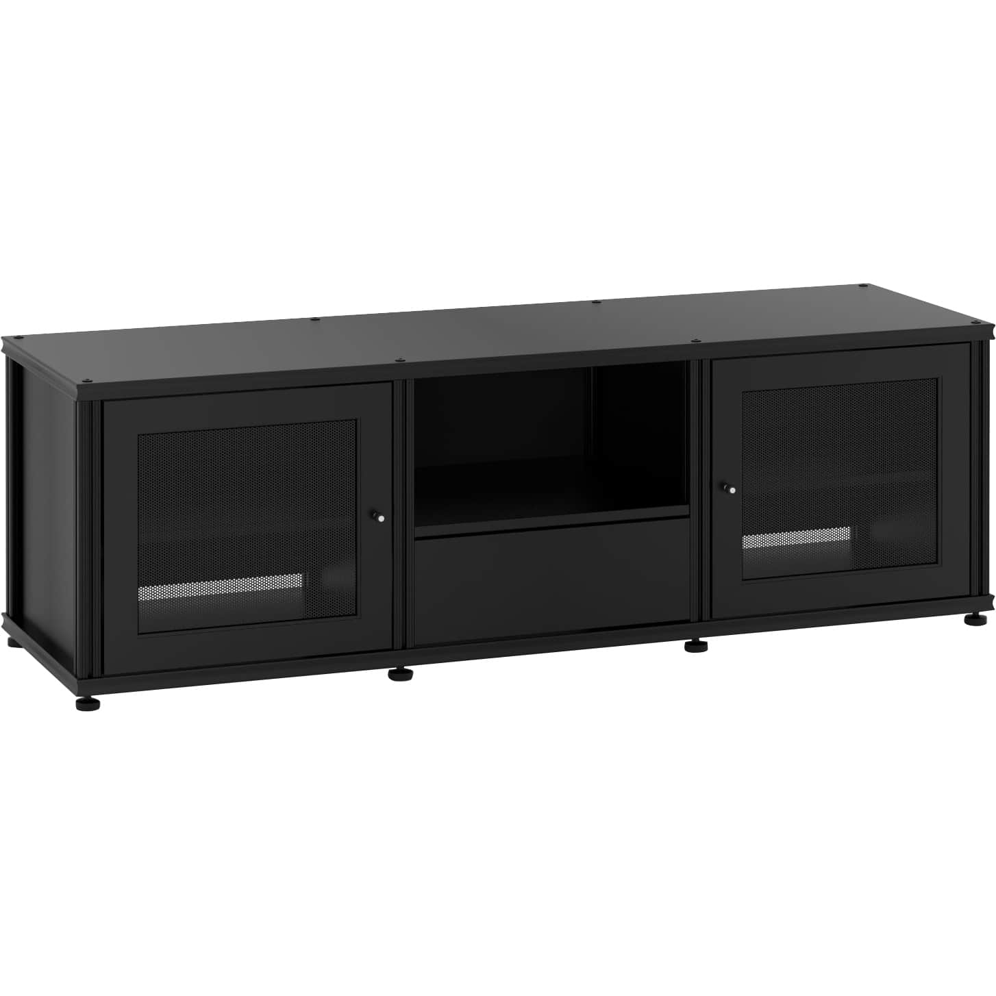 Salamander Designs - Synergy 236 TV Stand for Most Flat-Panel or DLP TVs Up to 70" - Black - Larger Front