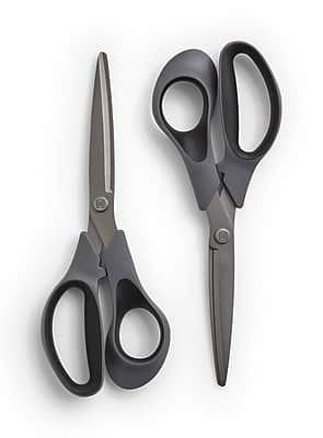 "TRU RED - TRU RED™ 8"" Titanium Coated Scissors, Straight Handle, 2/Pack (TR55023) - Gray" price history on PriceWatchPro