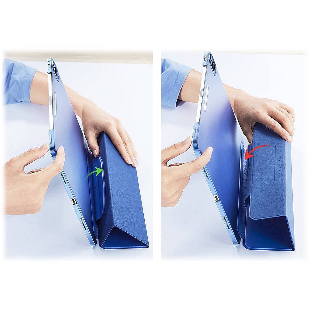 Alt View 20. SaharaCase - ESR Folio Case for Apple iPad Pro 12.9 (4th, 5th, and 6th Gen 2020-2022) - Blue.