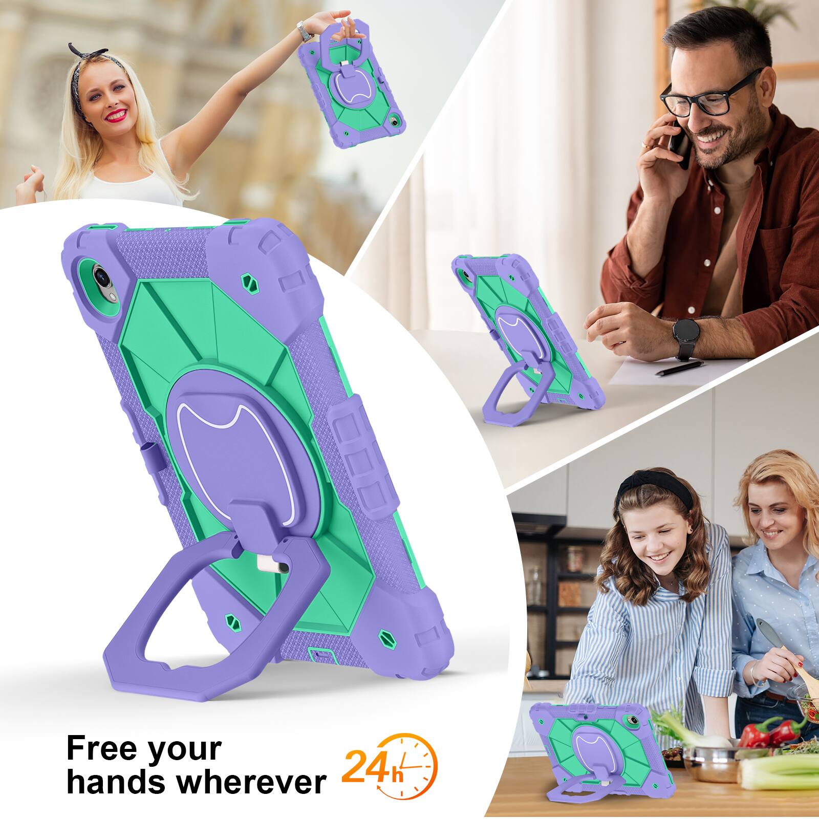 Free your hands wherever  
24h