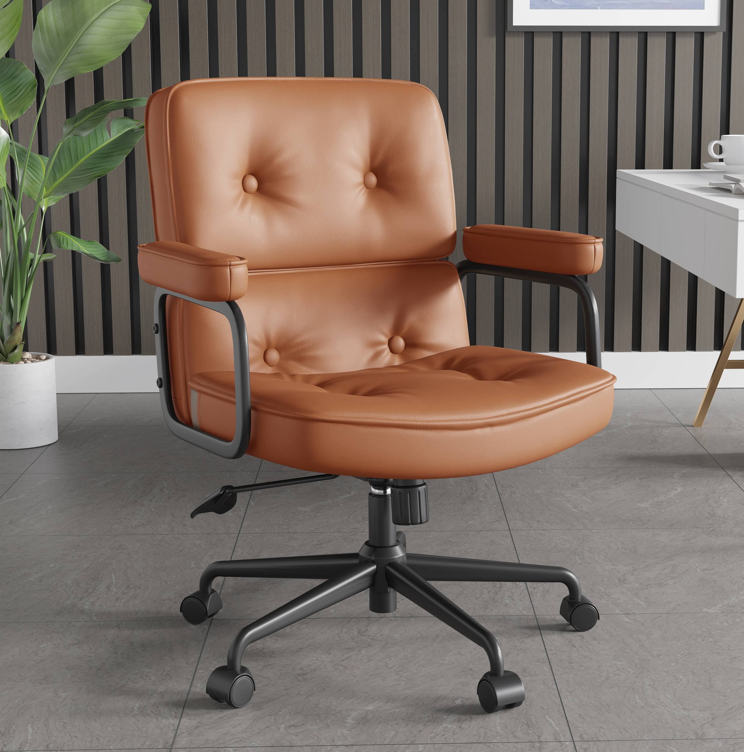Alt View 5. Forest'nSky - Brown American Office Chair  Executive Computer Chair - Brown.