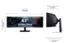 Screen depth (without stand) 11.6 inches Screen width 45.2 inches (with stand) Screen height 22.4 inches Screen Class 49"