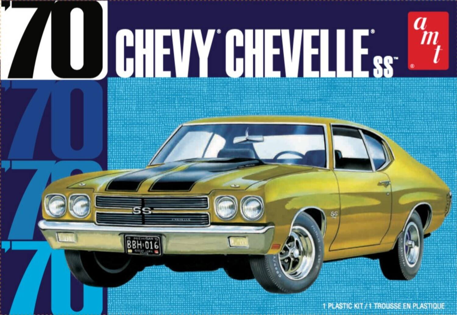 A 70 Chevy Chevelle SS  
70 SS Michigan SS BBH 016  
1 Plastic Kit / 1 Trousse en Plastique