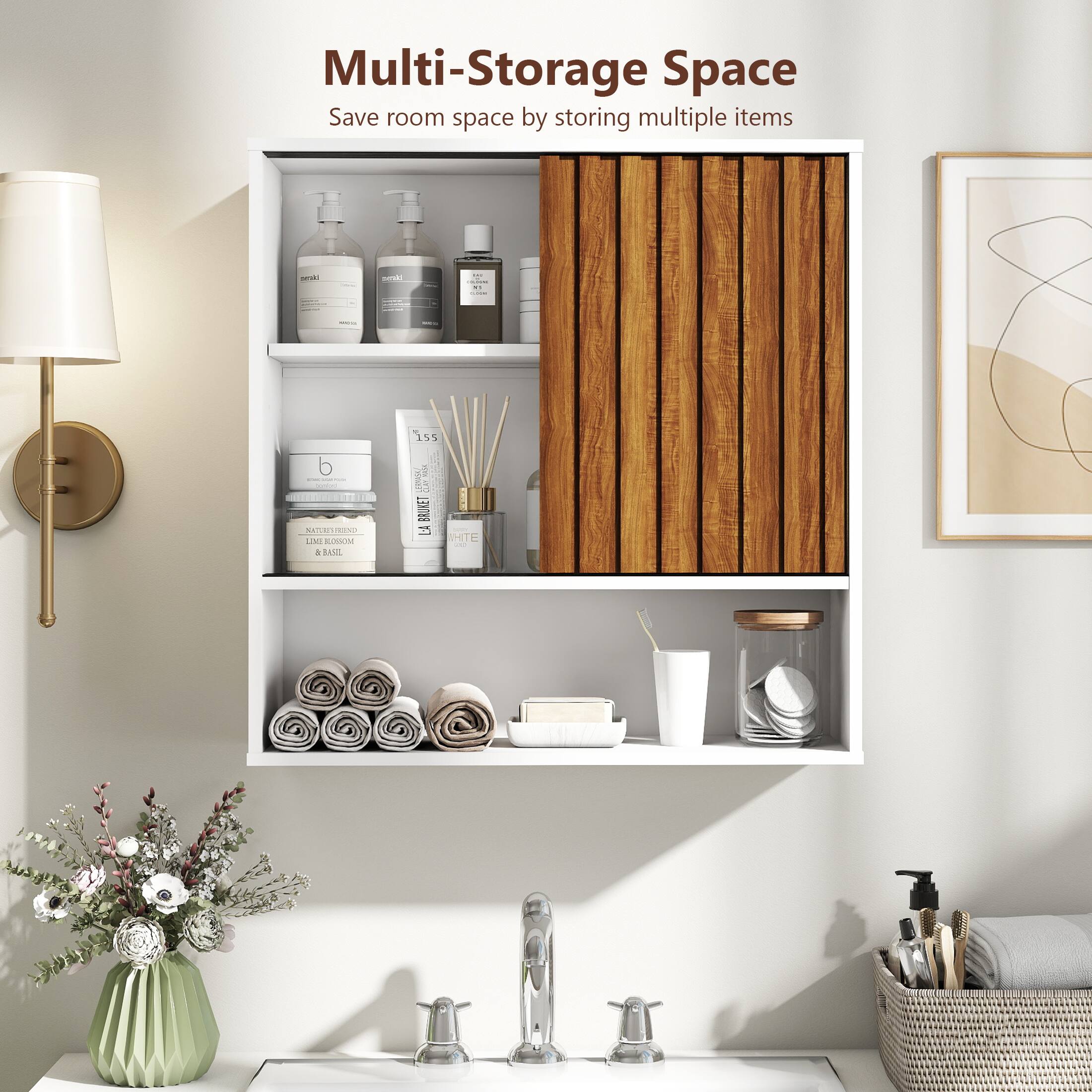 Multi-Storage Space  
Save room space by storing multiple items