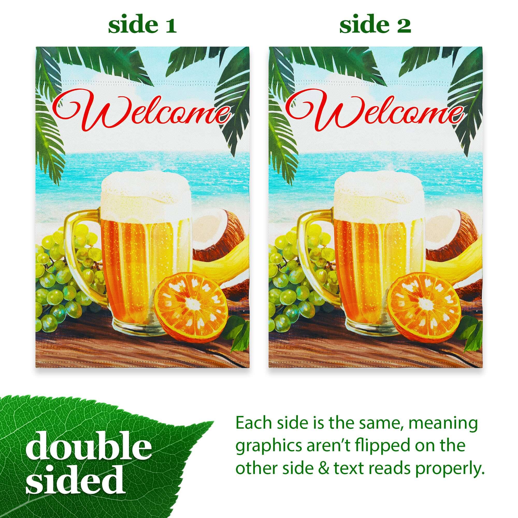side 1 side 2

Welcome Welcome

double sided

Each side is the same, meaning graphics aren't flipped on the other side & text reads properly.