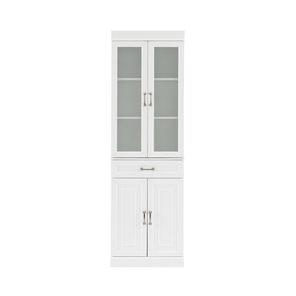 Alt View 9. Crosley Furniture - Stanton Glass Door Kitchen Storage Pantry Cabinet - White.