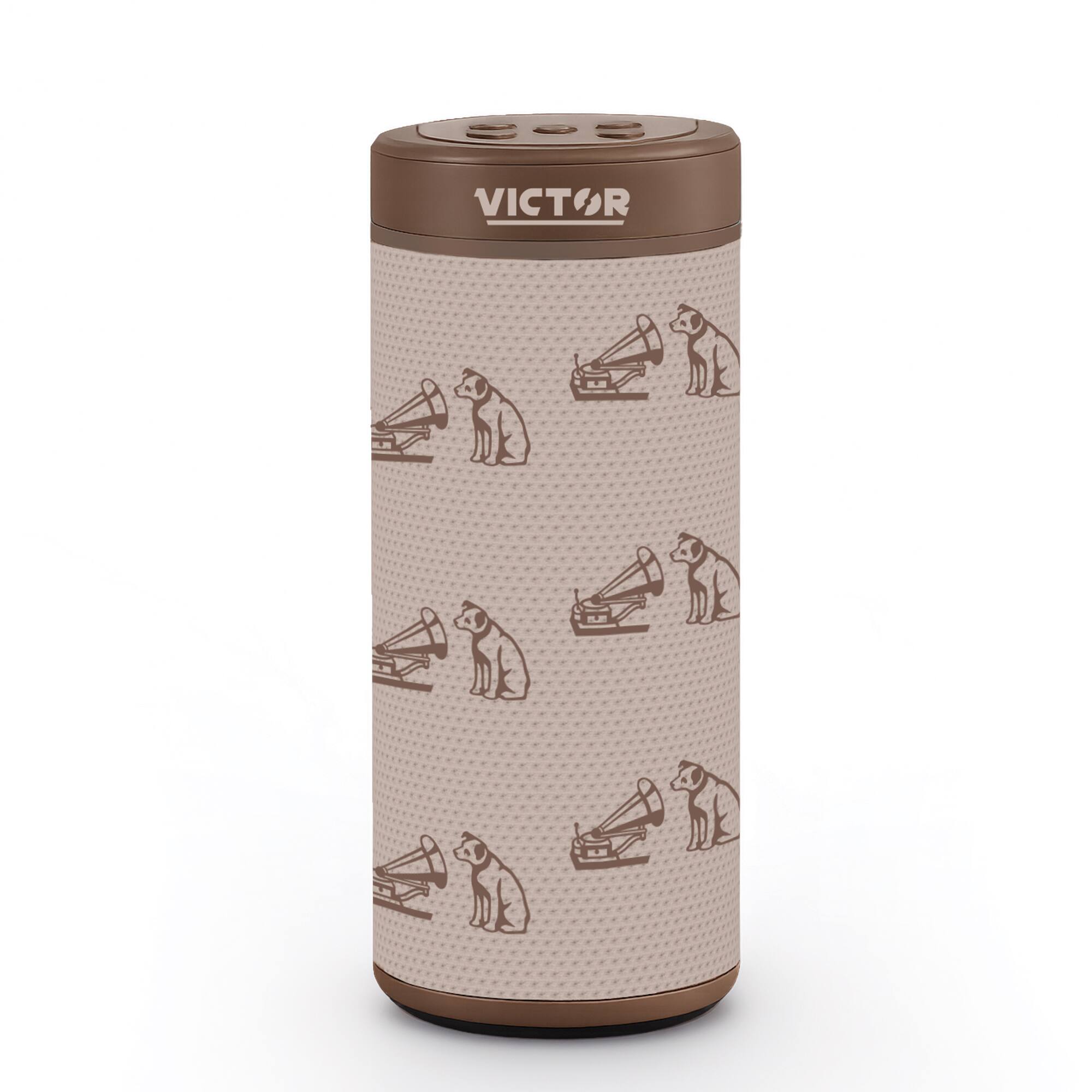 Left. Victor Audio - Bluetooth Speaker with Retro Lunchbox Combo.