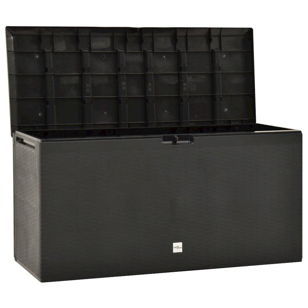 Alt View 1. vidaXL - Storage Box Polypropylene - Anthracite.