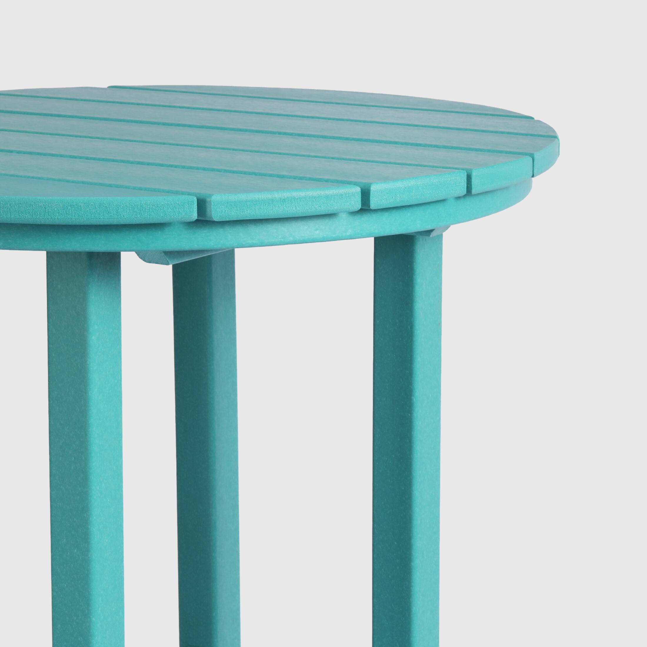 Alt View 1. WestinTrends - WestinTrends Malibu 37" Counter Height Round Outdoor Patio Bistro Bar Table - Turquoise.