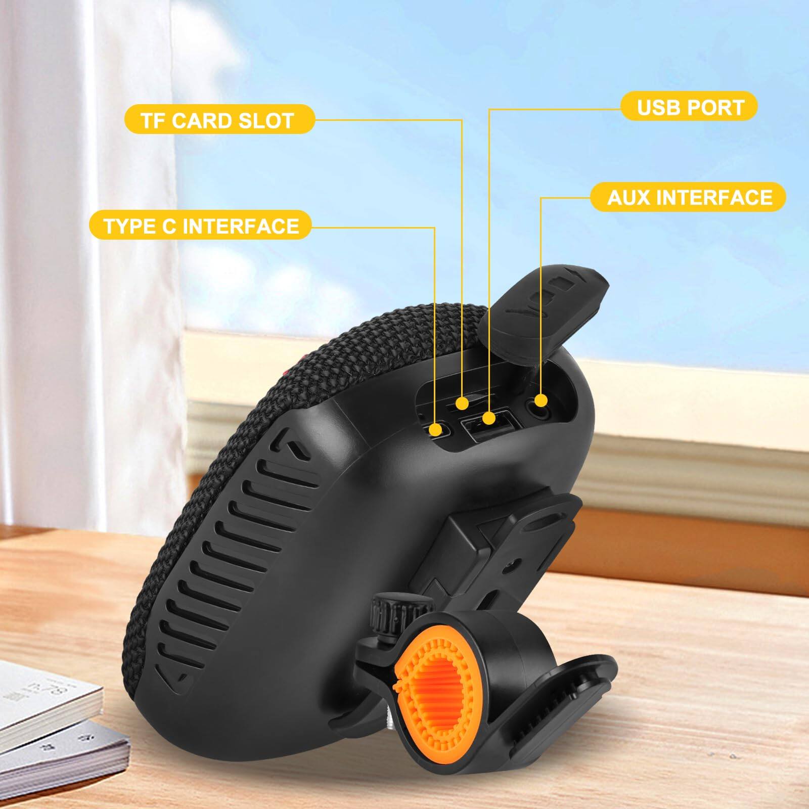 TF Card Slot  
USB Port  
Type C Interface  
AUX Interface